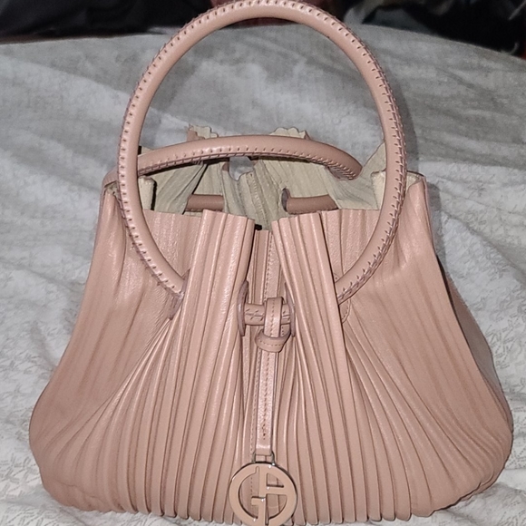 Giorgio Armani Handbags - MAKE AN OFFER! GIORGIO ARMANI LAMB LEATHER HANDBAG